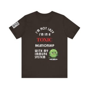 Toxic Relationship Tee, Funny Graphic T-Shirt for Health Enthusiasts, Unisex Humor Shirt, Quirky Casual Wear, Perfect Gift for Friends