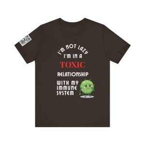 Toxic Relationship Tee, Funny Graphic T-Shirt for Health Enthusiasts, Unisex Humor Shirt, Quirky Casual Wear, Perfect Gift for Friends